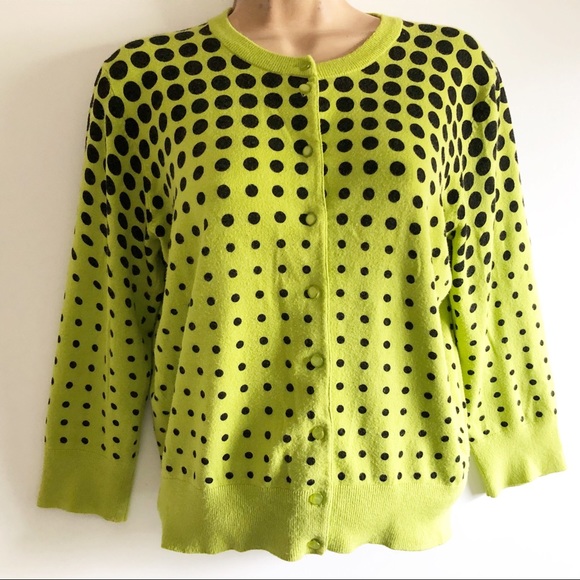 Cable & Gauge Sweaters - Graduated Dot Optic Cardigan